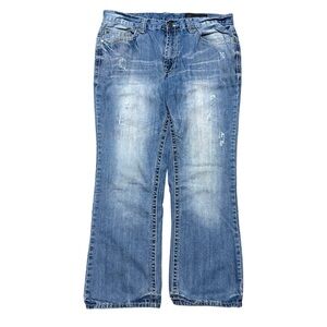 Mens Y2K TK Axel Wolcott Vintage Bootcut Streetwear Denim Jeans Size 36x30